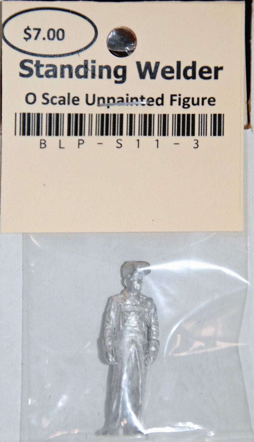 BLP-S11-3 - Standing Welder Unpainted Figure