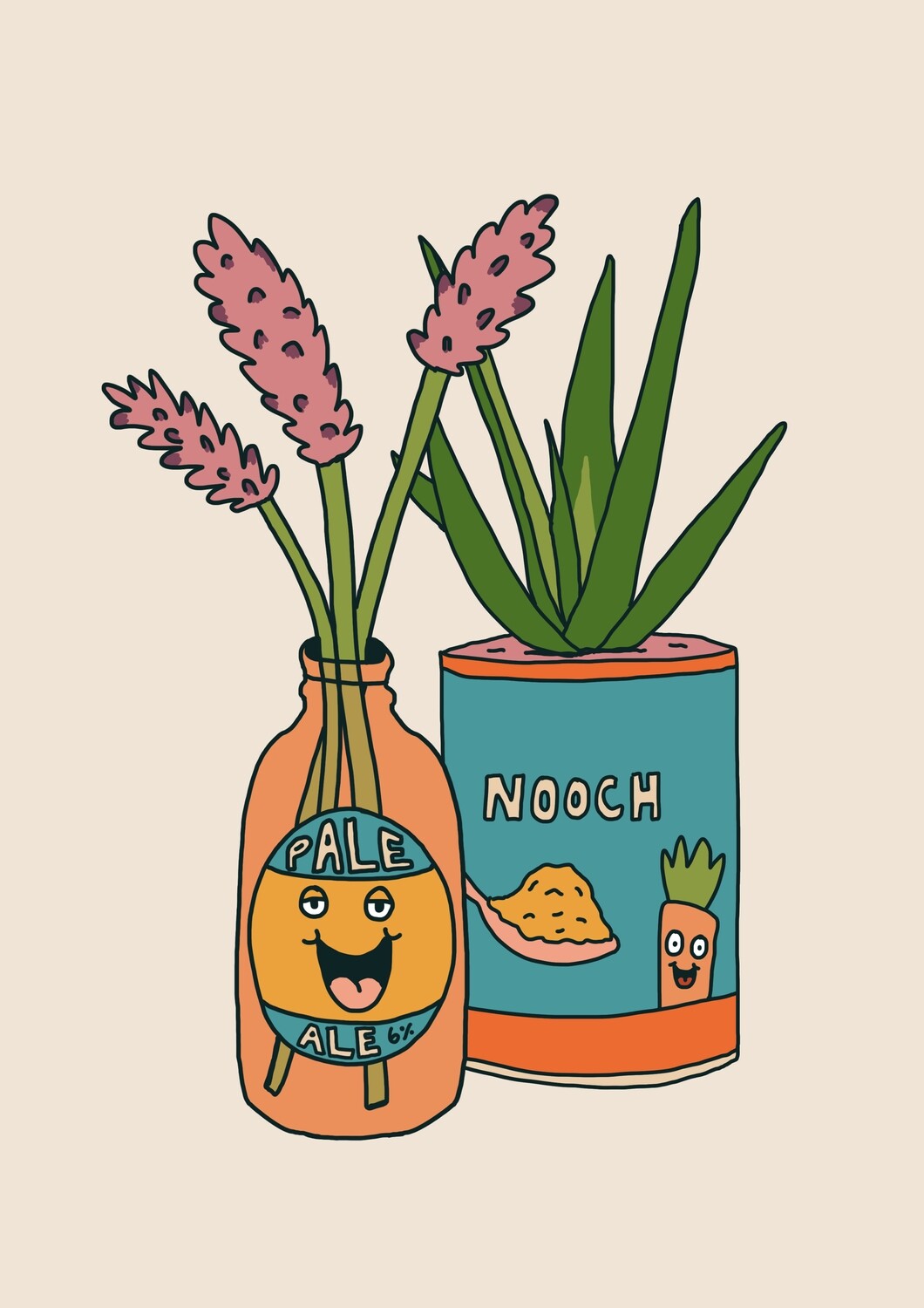 April Mepham 'Nooch' Print