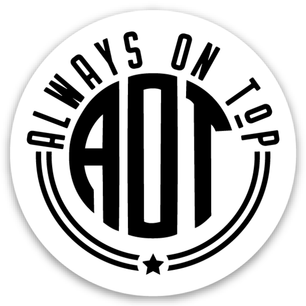 White Logo Sticker