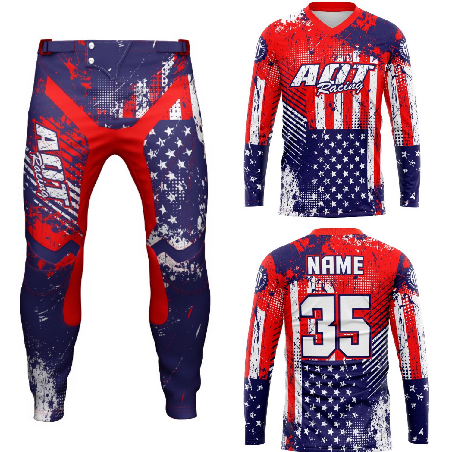 American flag dirt bike gear sale