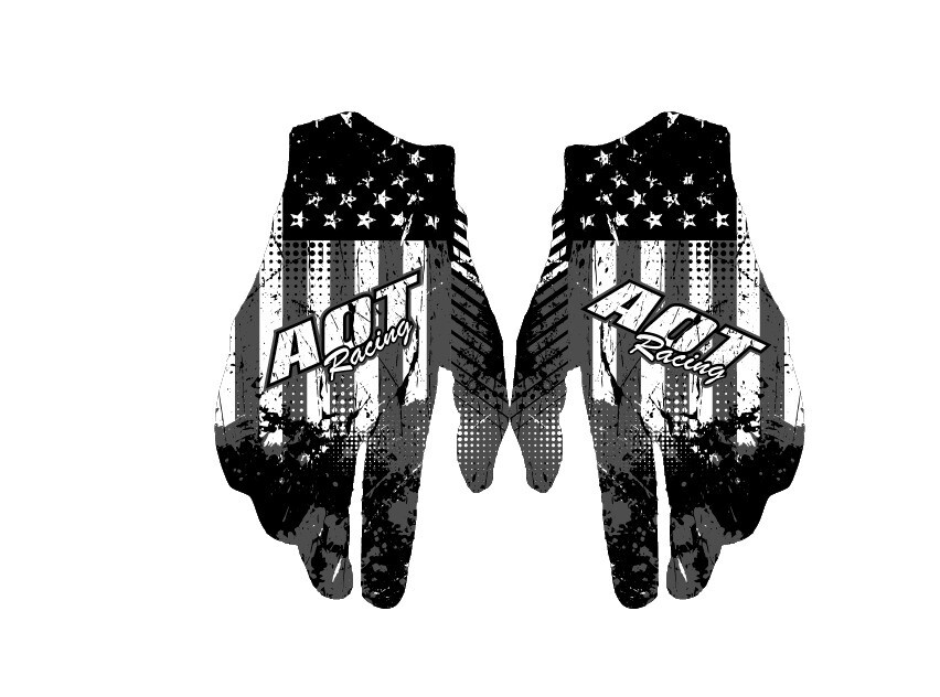 Battle Flag BLACK Glove- in stock
