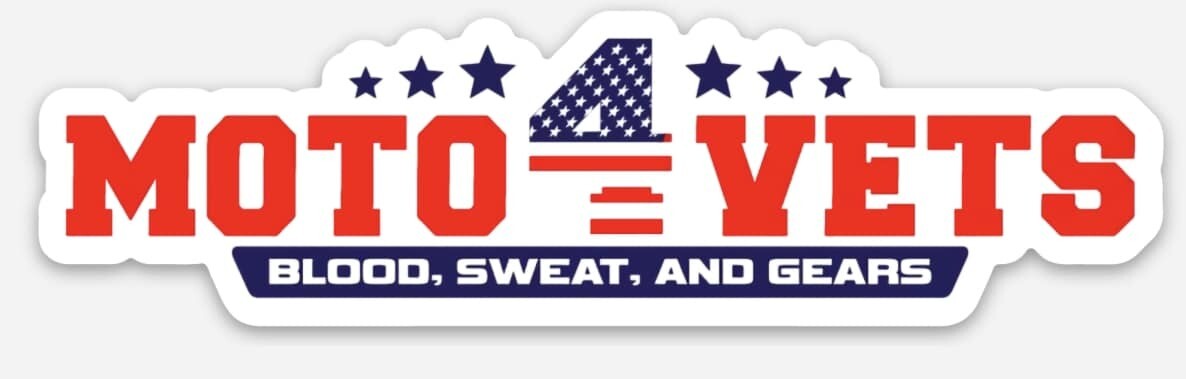 MOTO 4 Vets Stars Sticker