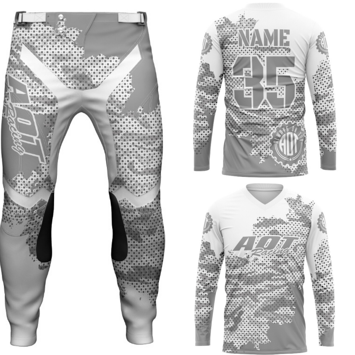 Snow Camo Moto Kit