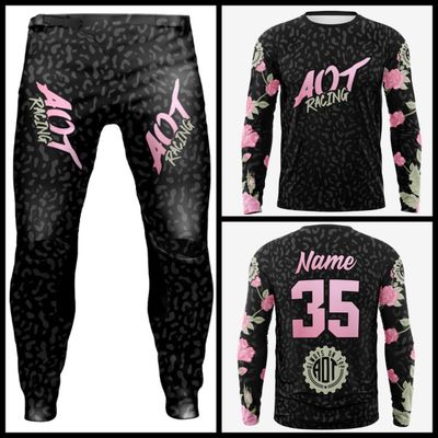 Black Leopard Rose BMX Kit