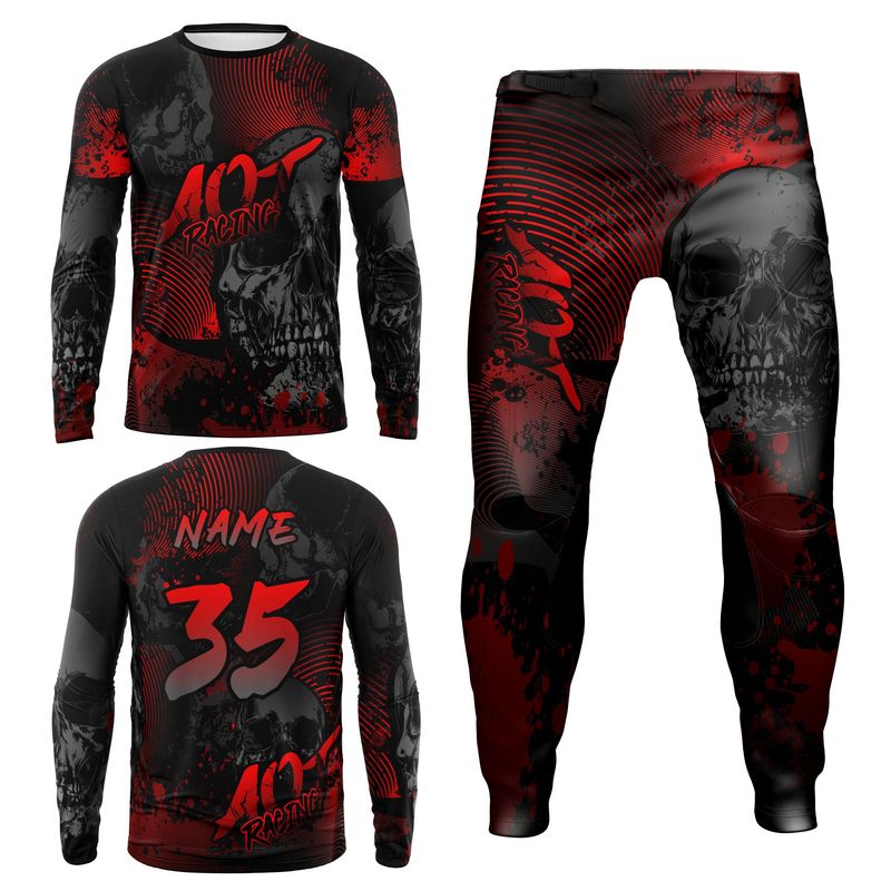 Limited Skulls Red MX kit