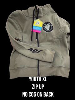 AOT Cog  ZIP UP Hoodie- YXL