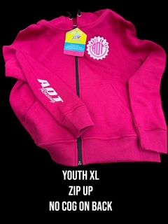 AOT Cog  ZIP UP Hoodie- YXL