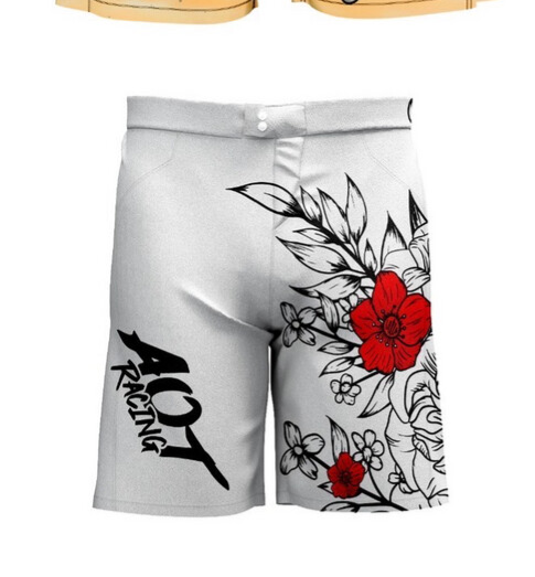 Mean Rina White Swim Trunks- Y28