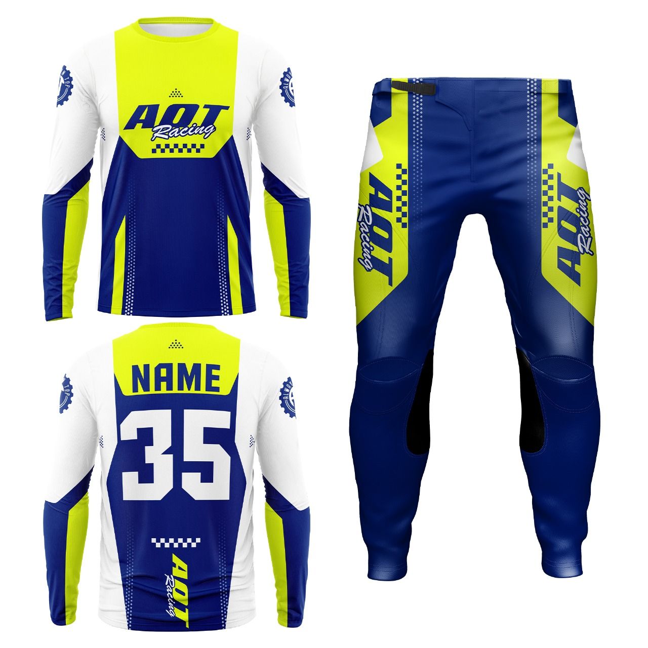 Limited SINGE- White/Flo Yellow/Navy - 30/Small