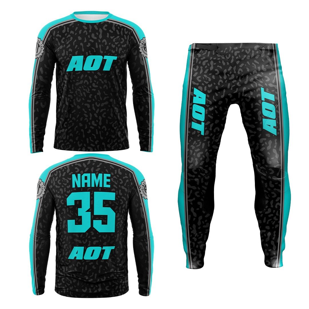 Black Leopard Teal- YL/Y26