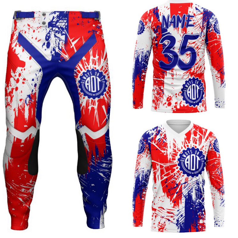 Fractured R/W/B BMX Kit