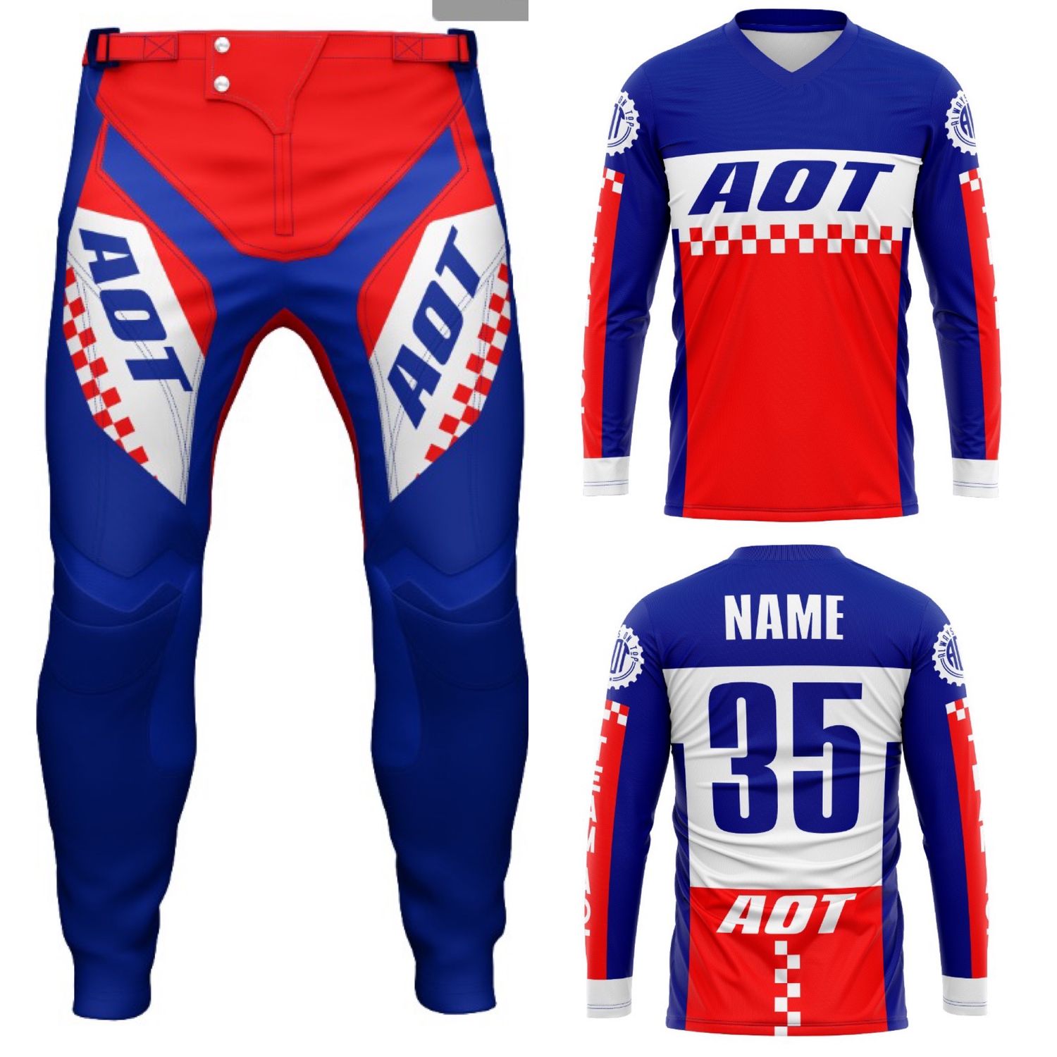 OLD SKOOL R/W/B MX Kit