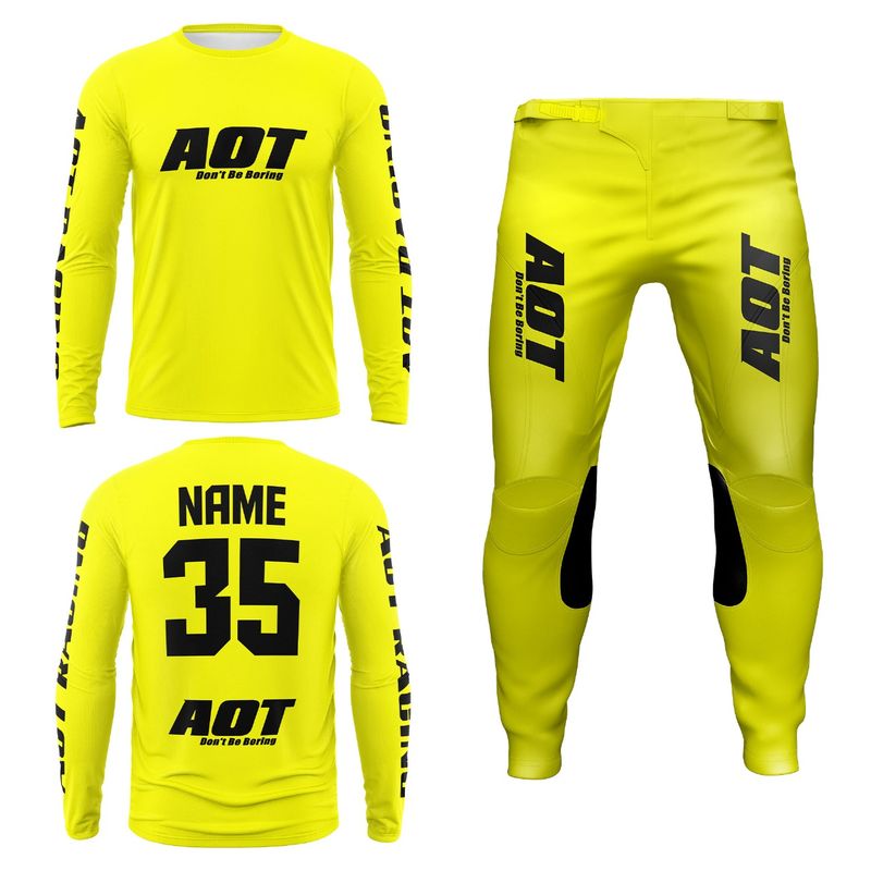 Essentials Flo Yellow/ Black Font- M/30