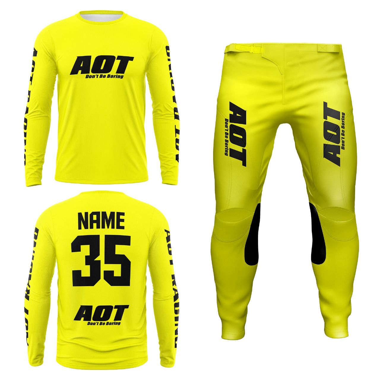 Essentials/ Flo Yellow/Black Font- YL/Y26