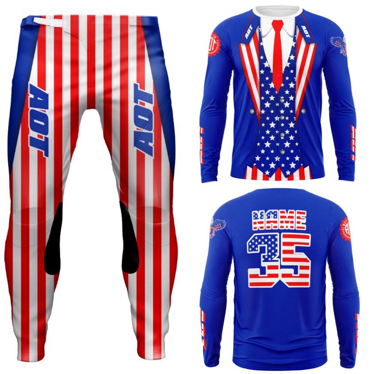 Patriotic Suit BMX Kit