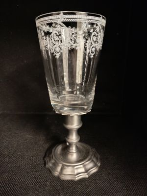 Windlicht aus Zink und Glas