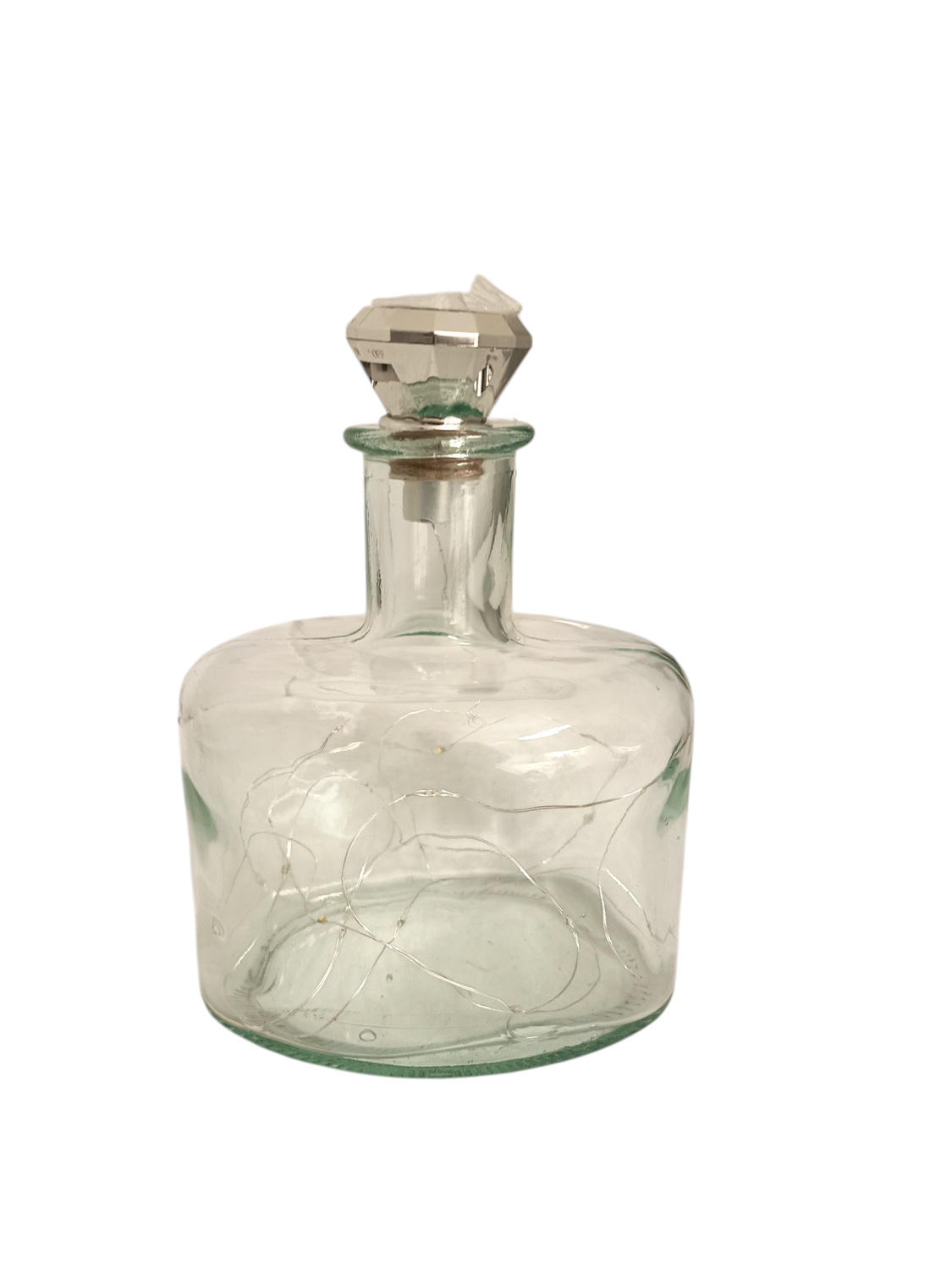 Glas Karaffe mit Solarlicht