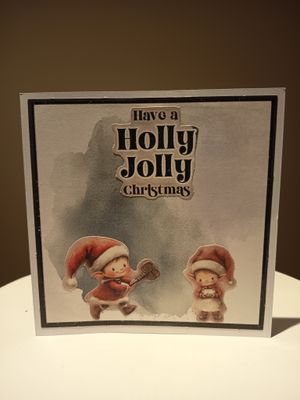 Karte Holly Jolly Elfen