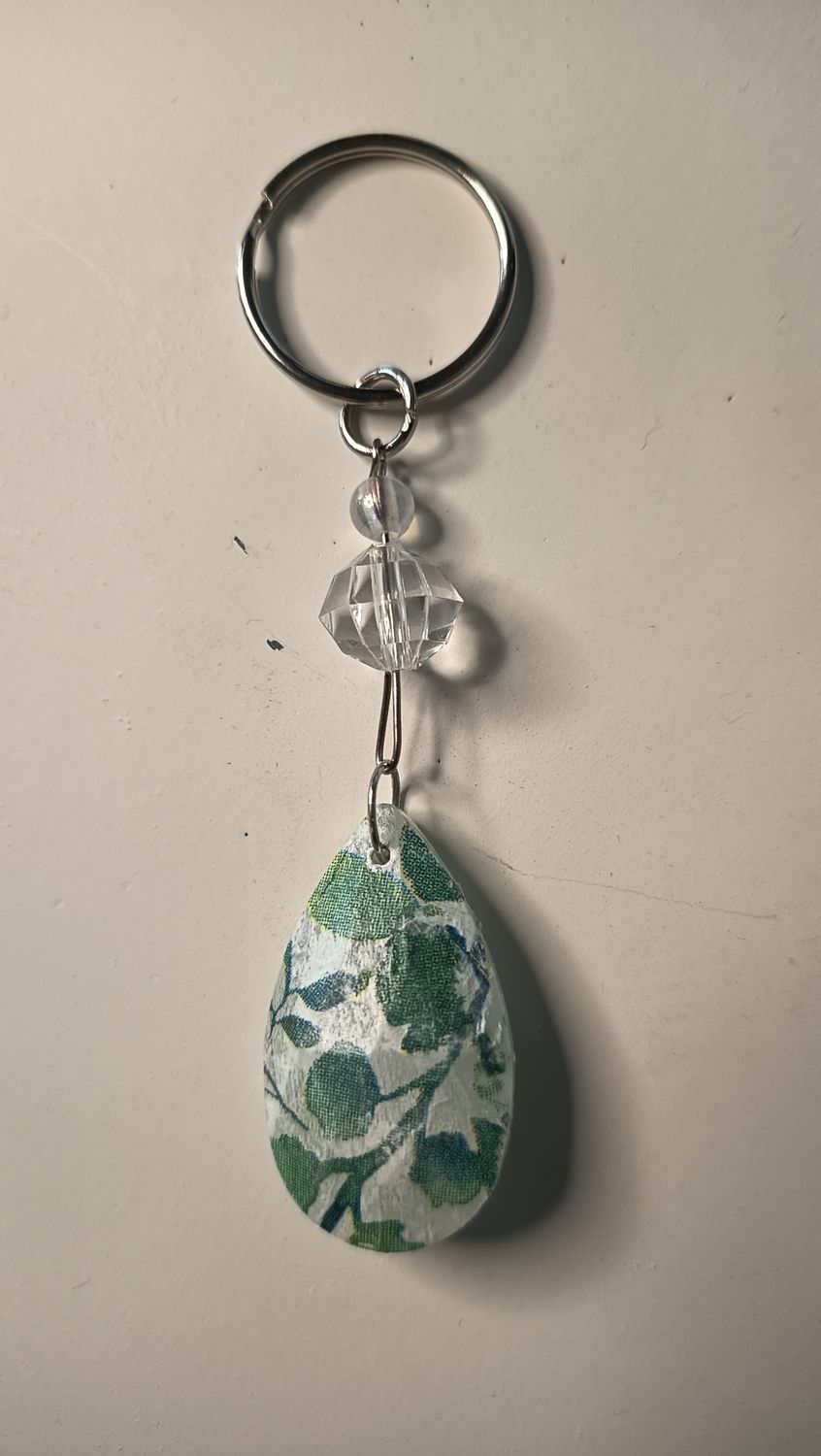 Schlüsselanhänger Blätter grün