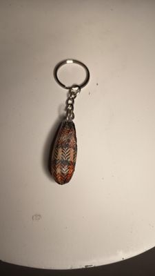 Schlüsselanhänger Tropfen Karo 