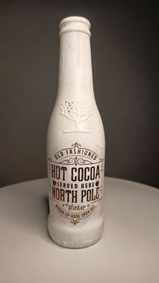 Kleine Deko Flasche North Pole