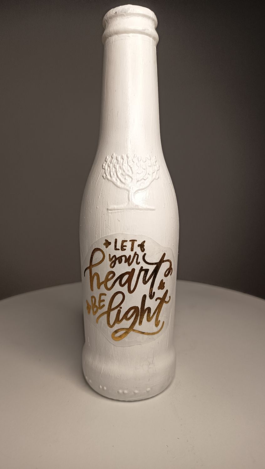 Kleine Deko Flasche Light Heart