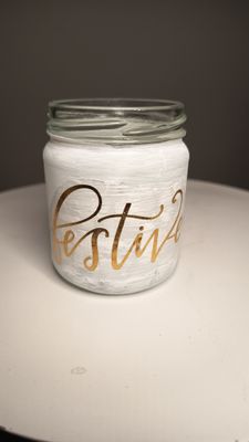 Windlicht klein festive