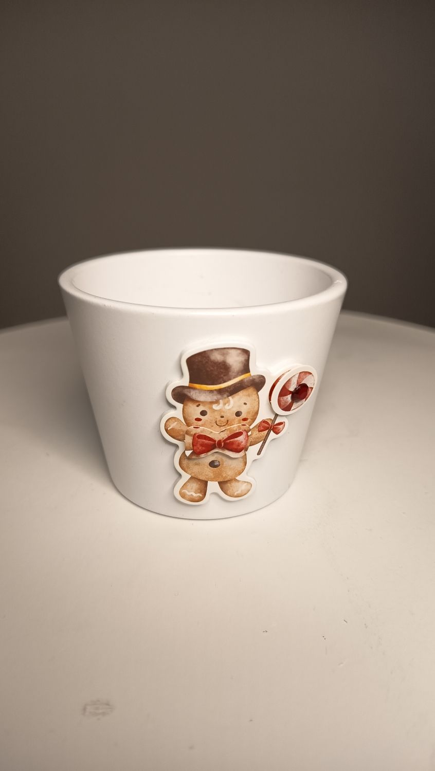 Mini Übertopf Lebkuchenkind Mini Übertopf Lebkuchenkind