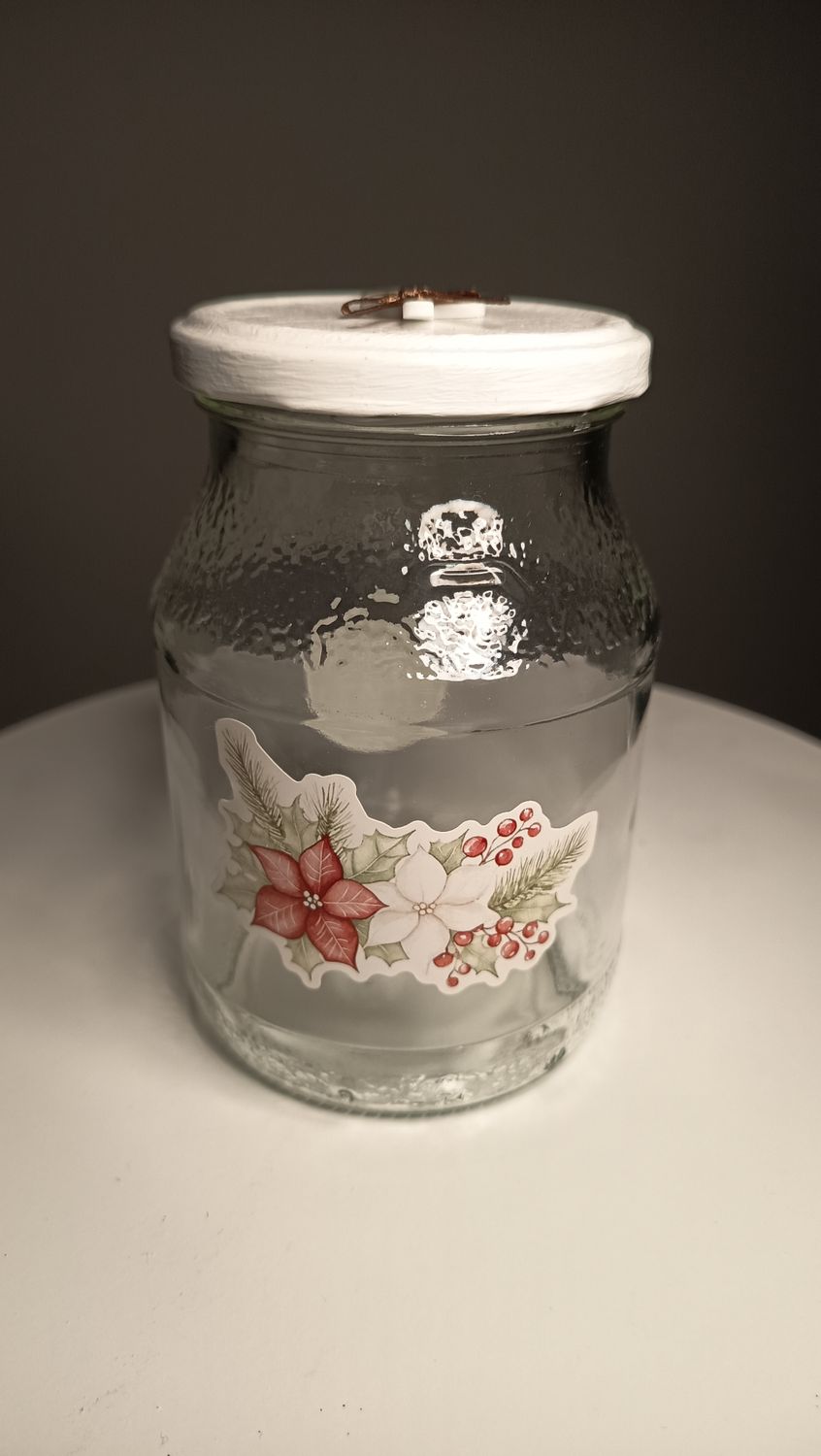 Geschenkglas Weihnachtsstern 13xm hoch