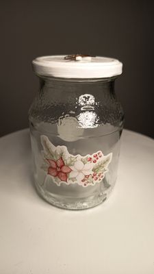 Geschenkglas Weihnachtsstern 13xm hoch