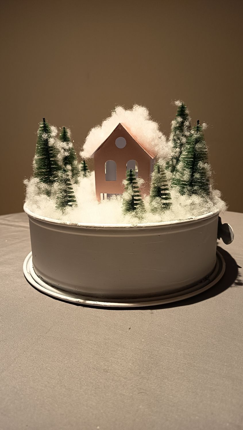 Winter Deko in Backform 24cm Durchmesser Winter Deko in Backform 24cm Durchmesser