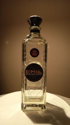 Whisky Flasche mit Solar Beleuchtung