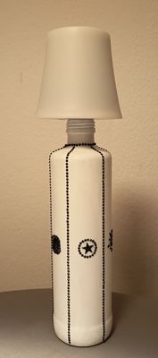 Deko Flasche mit Beleuchtung