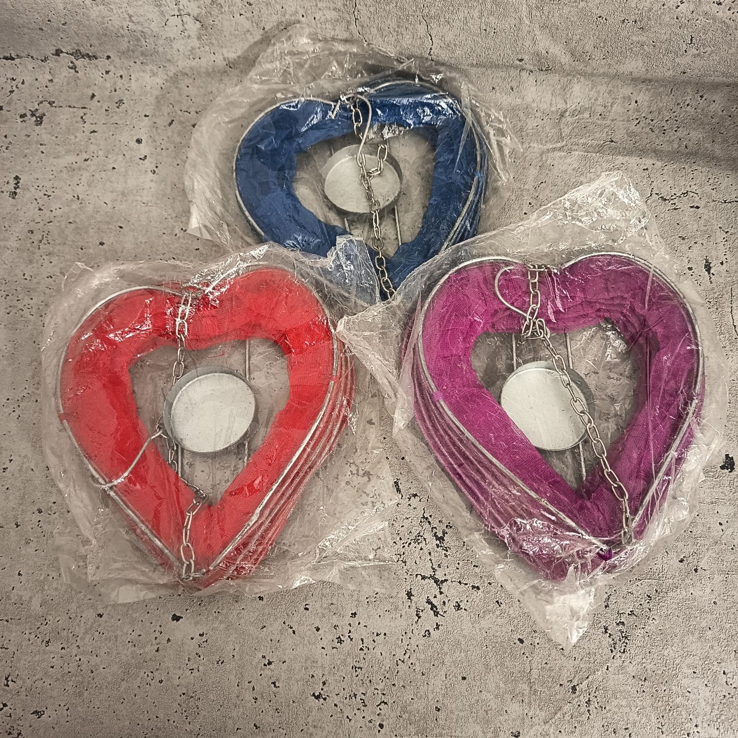 Lampions in Herzform 3 Stück