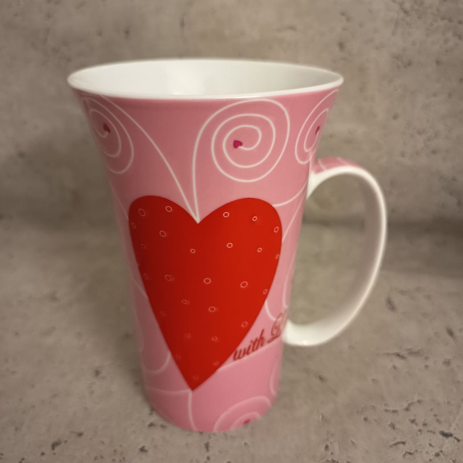 Herz Tasse 15cm hoch