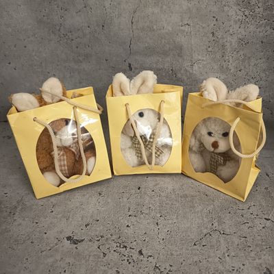 Plüschhasen in der Tüte 3 Stück