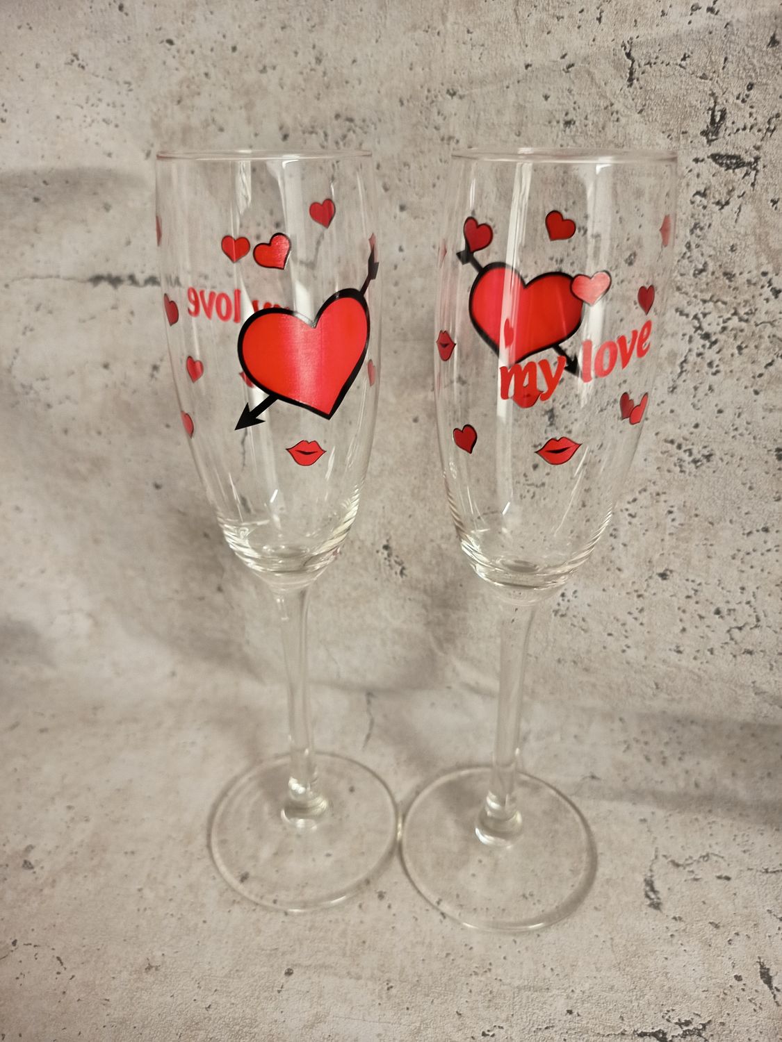 2er Set Champagner Gläser