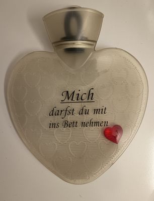 Bettflasche in Herzform