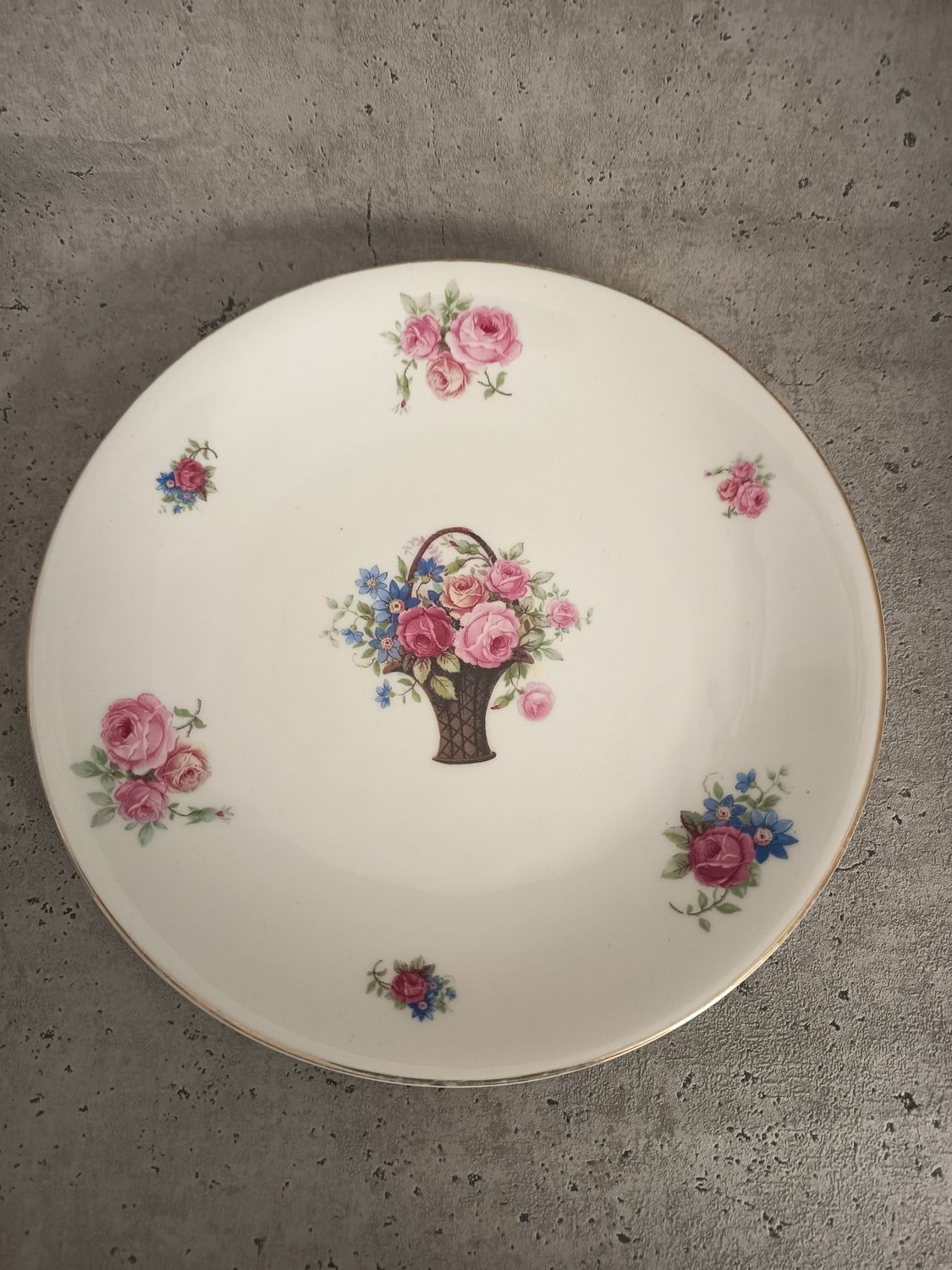 Edelstein Bavaria Porzellanteller Rosenmotiv Edelstein Bavaria Porzellanteller Rosenmotiv