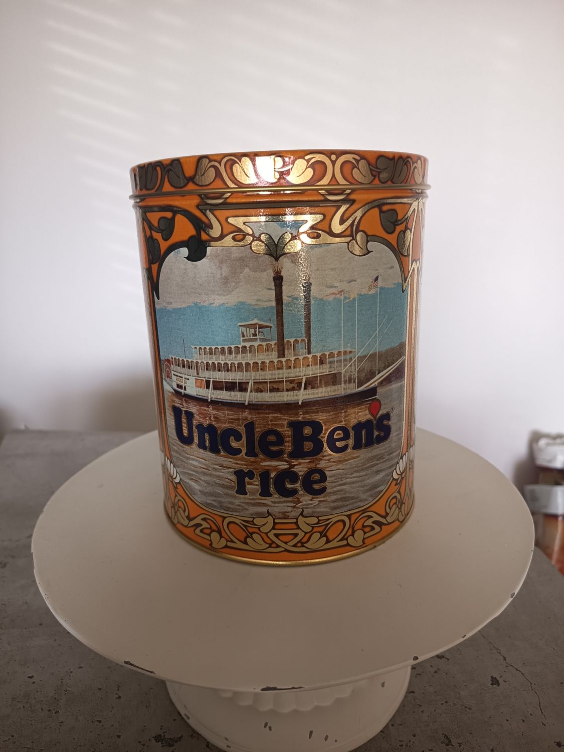 Vintage Uncle Ben's Rice Jubiläumsdose 1983 – 40th Anniversary – Blechdose mit Deckel Vintage Uncle Ben's Rice Jubiläumsdose 1983 – 40th Anniversary – Blechdose mit Deckel