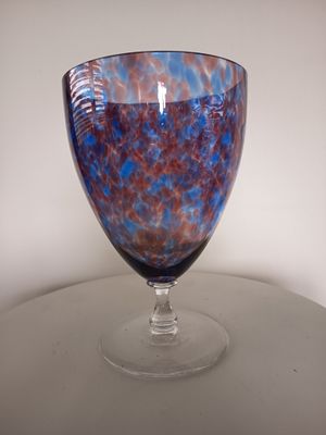 Glas Kelch 16cm hoch mehrfarbig Glas Kelch 16cm hoch mehrfarbig