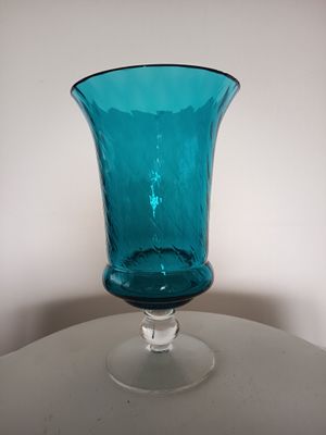 Glas Vase Türkis 19cm Hoch Glas Vase Türkis 19cm Hoch