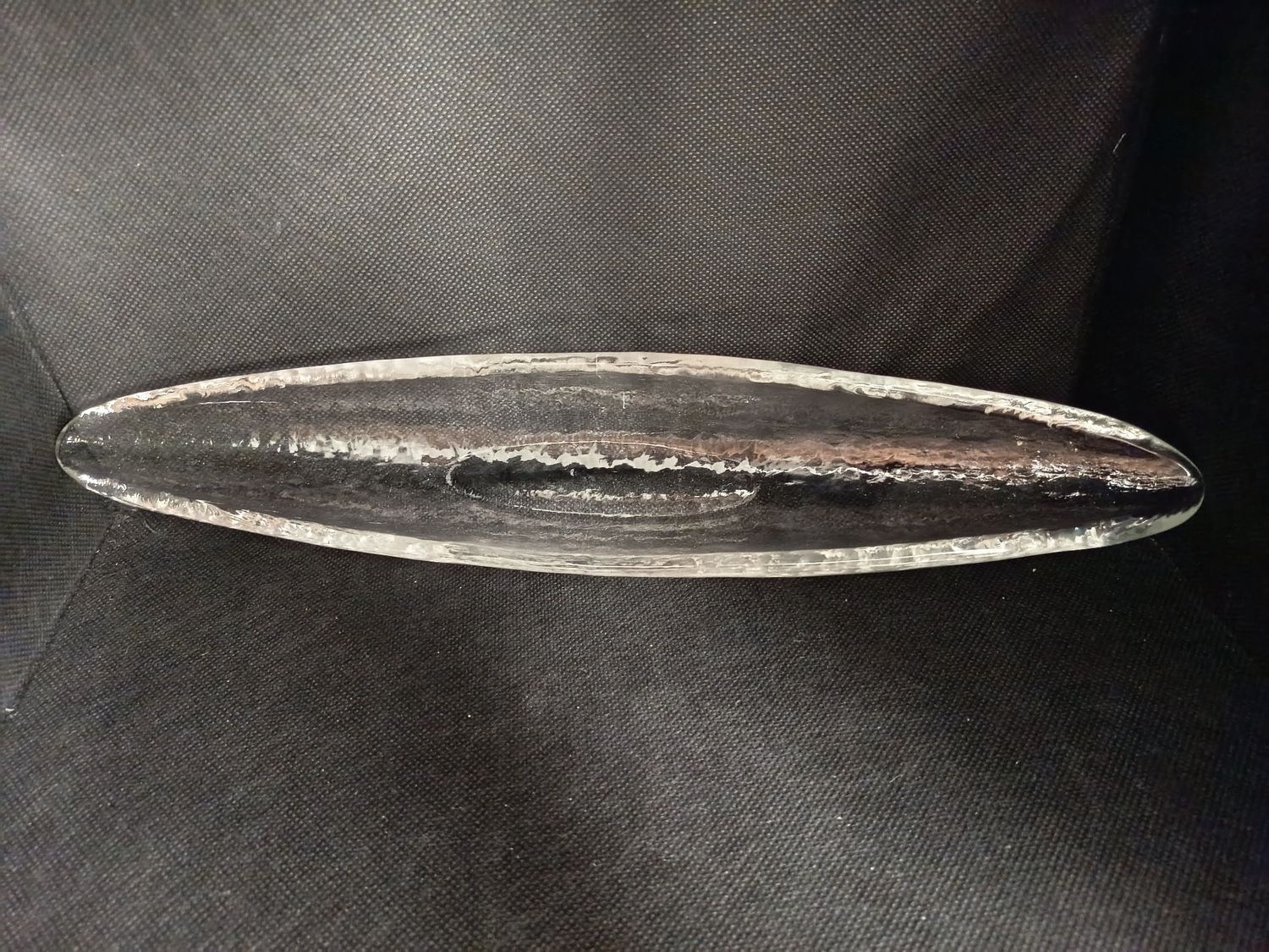 Glas Schale Schmal 38cm Lang