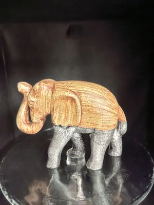 Holz Elefant Zweifarbig 12cm hoch