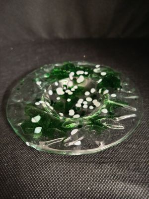Murano Glas Schale mit Tupfen 14cm Durchmesser