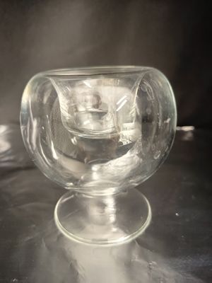 Glas Windlicht / Vase 10cm hoch