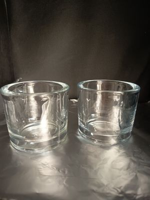 Windlichter Glas massiv 2er Set