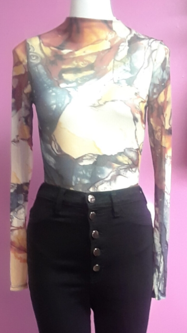 MULTI COLOR BODYSUIT SHIRT