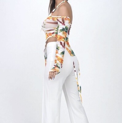 FLORAL CROP TOP 