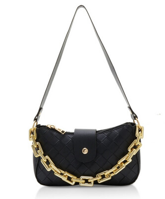 CHUNKY CHAIN SHOULDER PURSE
